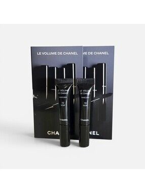 CHANEL "Le Volume De Chanel" Mascara 10 Noir - Bundle of 2 .03oz Sample Size